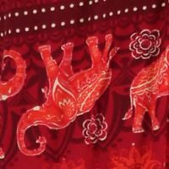 Elegant Emily Women's Elephant Print Button Down Duster Gown - Picture 2 of 3